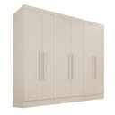 Ver imagem 2 de Guarda-Roupa Casal 6 Portas e 2 Gavetas Safira Off White/Arenas