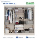 Ver imagem 5 de Guarda-Roupa Casal 6 Portas e 2 Gavetas Safira Off White/Arenas