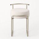 Ver imagem 1 de Puff Evans Metal Champagne Couríssimo Off White