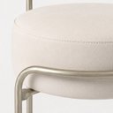 Ver imagem 2 de Puff Evans Metal Champagne Couríssimo Off White