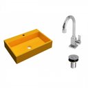 Ver imagem 2 de Kit Cuba Rt55 com Torneira Luxo 1195 e Válvula Click 1 Polegada B Compace