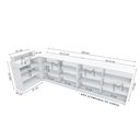 Ver imagem 5 de BALCÃO VITRINE EXPOSITOR M206.2021.B (LOJA, CAIXA, COMÉRCIO) MUNDI MOVEIS