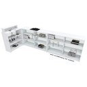 Ver imagem 3 de BALCÃO VITRINE EXPOSITOR M206.2021.B (LOJA, CAIXA, COMÉRCIO) MUNDI MOVEIS