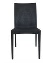Ver imagem 3 de Kit 6 Cadeiras Rattan Preta Sala de Jantar Cozinha Área Externa