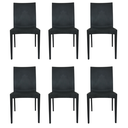 Ver imagem 2 de Kit 6 Cadeiras Rattan Preta Sala de Jantar Cozinha Área Externa