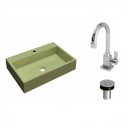 Ver imagem 2 de Kit Cuba Rt55 com Torneira Luxo 1195 e Válvula Click 1 Polegada B Compace