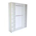 Ver imagem 5 de Armário Colmeia 2 Cabideiros + Nichos Expositor Closet Guarda Roupas Branco