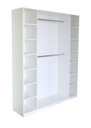 Ver imagem 5 de Armário Colmeia 2 Cabideiros + Nichos Expositor Closet Guarda Roupas Branco