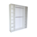 Ver imagem 6 de Armário Colmeia 2 Cabideiros + Nichos Expositor Closet Guarda Roupas Branco