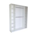 Ver imagem 3 de Armário Colmeia 2 Cabideiros + Nichos Expositor Closet Guarda Roupas Branco