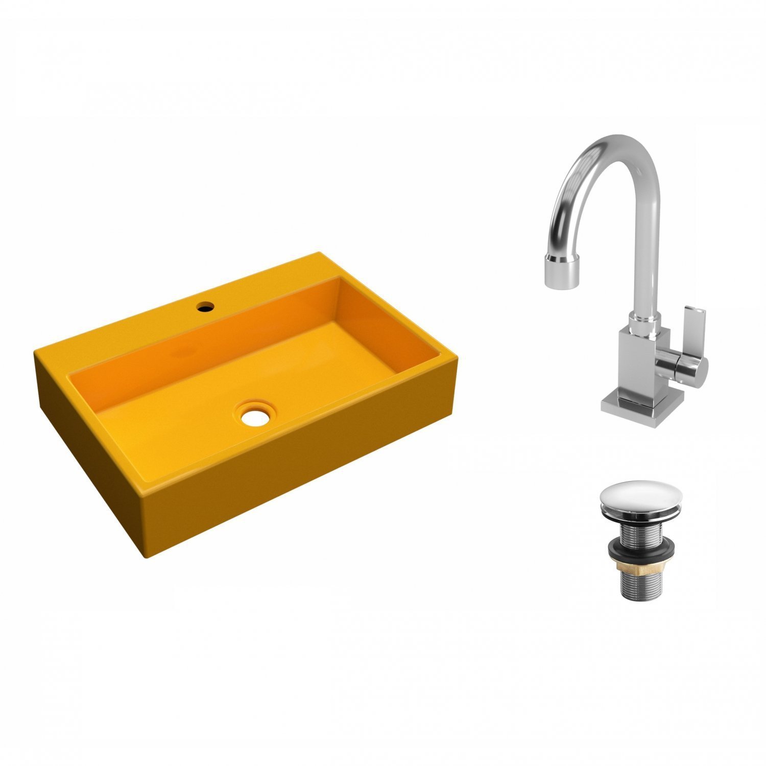 Kit Cuba RT55 com Torneira Luxo 1195 e Válvula Click 1 Polegada G Compace - 2