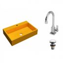 Ver imagem 2 de Kit Cuba Rt55 com Torneira Luxo 1195 e Válvula Click 1 Polegada G Compace