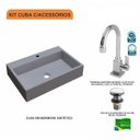 Ver imagem 3 de Kit Cuba Rt55 com Torneira Luxo 1195 e Válvula Click 1 Polegada G Compace