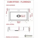 Ver imagem 6 de Kit Cuba Rt55 com Torneira Luxo 1195 e Válvula Click 1 Polegada G Compace