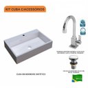 Ver imagem 3 de Kit Cuba Rt55 com Torneira Luxo 1195 e Válvula Click 1 Polegada G Compace