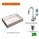 Ver imagem 3 de Kit Cuba Rt55 com Torneira Luxo 1195 e Válvula Click 1 Polegada e Meia Compace