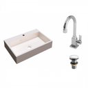 Ver imagem 2 de Kit Cuba Rt55 com Torneira Luxo 1195 e Válvula Click 1 Polegada e Meia Compace