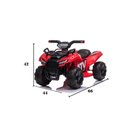 Ver imagem 6 de MINI QUADRICICLO ELETRICO INFANTIL VERMELHO 6V - BABY STYLE