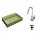 Ver imagem 2 de Kit Cuba Rt55 com Torneira Luxo 1195 e Válvula Click 1 Polegada e Meia Compace