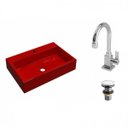 Ver imagem 2 de Kit Cuba Rt55 com Torneira Luxo 1195 e Válvula Click 1 Polegada e Meia Compace