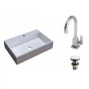 Ver imagem 2 de Kit Cuba Rt55 com Torneira Luxo 1195 e Válvula Click 1 Polegada e Meia Compace