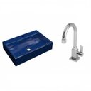 Ver imagem 2 de Kit Cuba Rt55 com Torneira Luxo 1195 Metal 1/4 Volta Compace