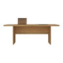 Ver imagem 3 de Mesa de Escritório 200cm para Reunião com Tampo 30mm Multimóveis Cr25281 Amêndoa