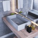 Ver imagem 1 de Kit Cuba Rt55 com Torneira Pratika 1060 Metal e Válvula 1 Polegada e Sifão Pvc e Flexível Compace