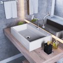 Ver imagem 1 de Kit Cuba Rt55 com Torneira Pratika 1060 Metal e Válvula 1 Polegada e Sifão Cromado e Flexível Compac