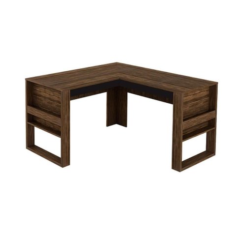 Mesa de Escritório Canto Me4145 Amêndoa - Tecno Mobili