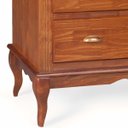 Ver imagem 3 de Cômoda Hanover 4 Gavetas Pés Luis Xv 116 X 90 X 50 Cm (a X L X P) - Cor Imbuia Glazer