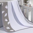 Ver imagem 1 de Cueiro Simples Tecebem Baby Mia Malha Estampado Kinder Cinza