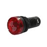 Sirene e Luz Emergência 220v Vermelho 22mm Bz Metaltex - 1