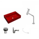 Ver imagem 2 de Kit Cuba Rt55 com Torneira Pratika 1060 Metal e Válvula Click 1 Polegada B e Sifão Cromado e Flexíve