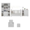 Ver imagem 6 de Quarto de Bebê Completo com Colchão, Poltrona de Amamentação e Puff Pimpolho Multimóveis Mp4109 Bran