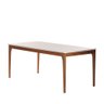 Mesa de Jantar Retangular C/ Vidro para 6 Lugares Ella 160 Cm - Natural C/ Off White Fosco - 1