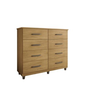 Cômoda com 8 Gavetas Moderna para Espaço e Organização - Freijó