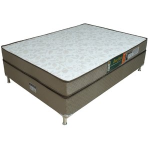 Conjunto Box Completo Casal Becflex Titan Mag Gold 1,38 X 1,88 X 0,46 (cama Box + Colchão)