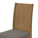 Ver imagem 3 de Conjunto 6 Cadeiras Athenas Amêndoa/Suede Bege - Móveis Lopas