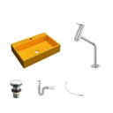 Ver imagem 2 de Kit Cuba Rt55 com Torneira Pratika 1060 Metal e Válvula Click 1 Polegada e Meia e Sifão Pvc e Flexív