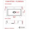 Kit Cuba Rt55 com Torneira Pratika 1060 Metal e Válvula Click 1 Polegada e Meia e Sifão Pvc e Flexív - 8