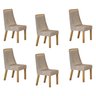 Kit de 6 Cadeiras para Sala de Jantar Dora - 2