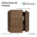 Ver imagem 3 de Armário Aéreo para Quarto 70 cm 2 Portas Rustic Neo Madesa