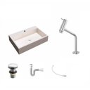 Ver imagem 2 de Kit Cuba Rt55 com Torneira Pratika 1060 Metal e Válvula Click 1 Polegada e Meia e Sifão Pvc e Flexív