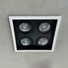 Luminaria de Teto Plafon Embutir Preto para Sala Quarto Closet Banheiro Direcionavel E27 Bivolt - 1