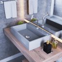 Ver imagem 1 de Kit Cuba Rt55 com Torneira Pratika 1060 Metal e Válvula Click 1 Polegada e Meia e Sifão Pvc e Flexív