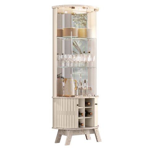 Cristaleira Marina 67cm 309136 Calacata Off White Madetec