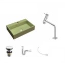 Ver imagem 2 de Kit Cuba Rt55 com Torneira Pratika 1060 Metal e Válvula Click 1 Polegada e Meia e Sifão Pvc e Flexív