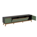 Ver imagem 7 de Rack Kappesberg 3 Portas Preto Fosco/verde Oliva 218cm