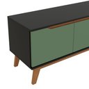 Ver imagem 5 de Rack Kappesberg 3 Portas Preto Fosco/verde Oliva 218cm